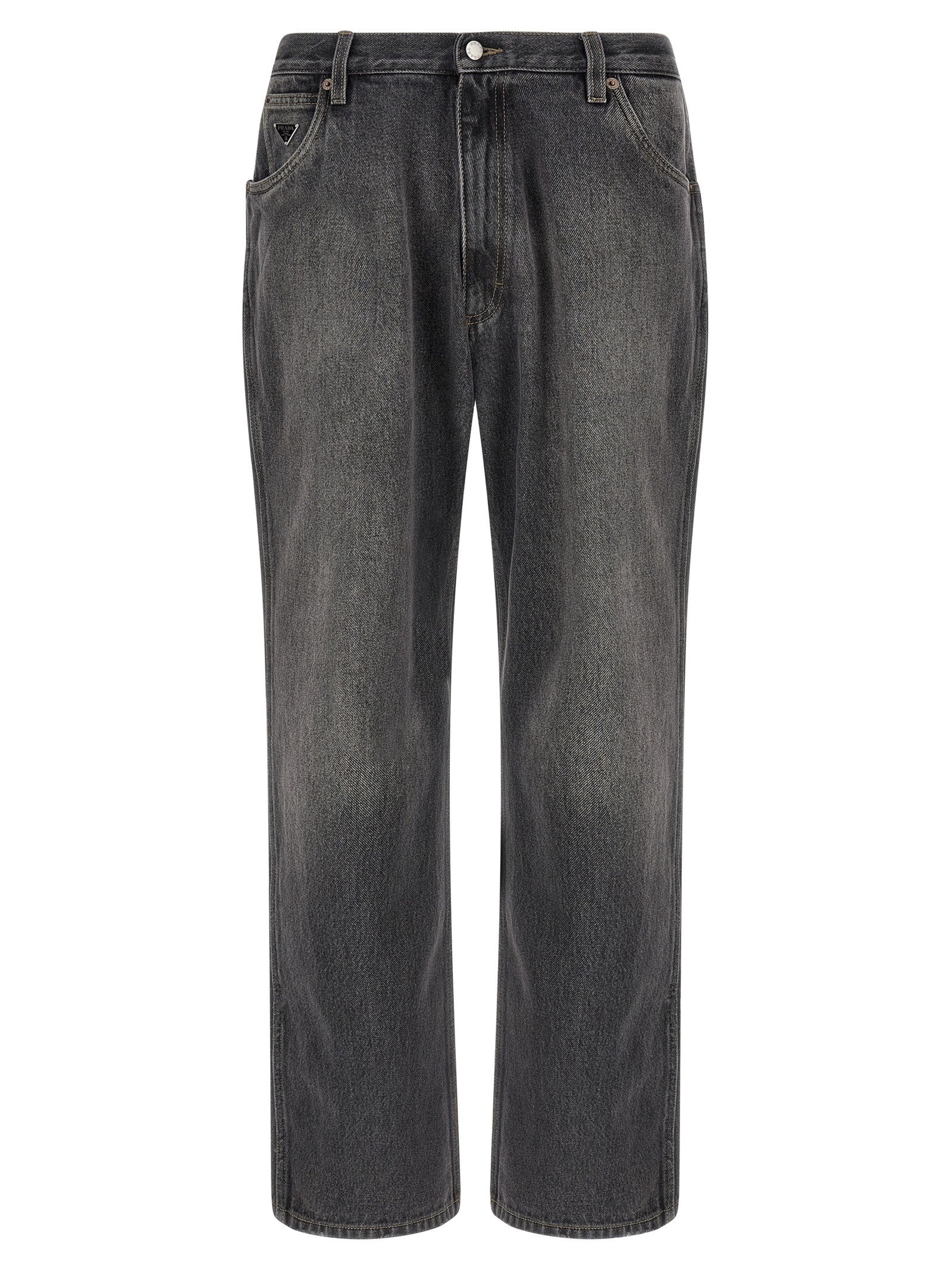 Triangle logo jeans