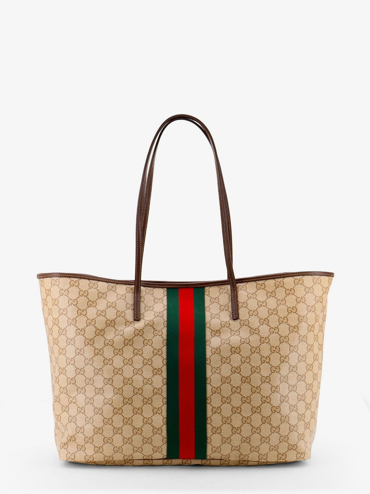 Tribeca coated canvas shopping bag with GG motif