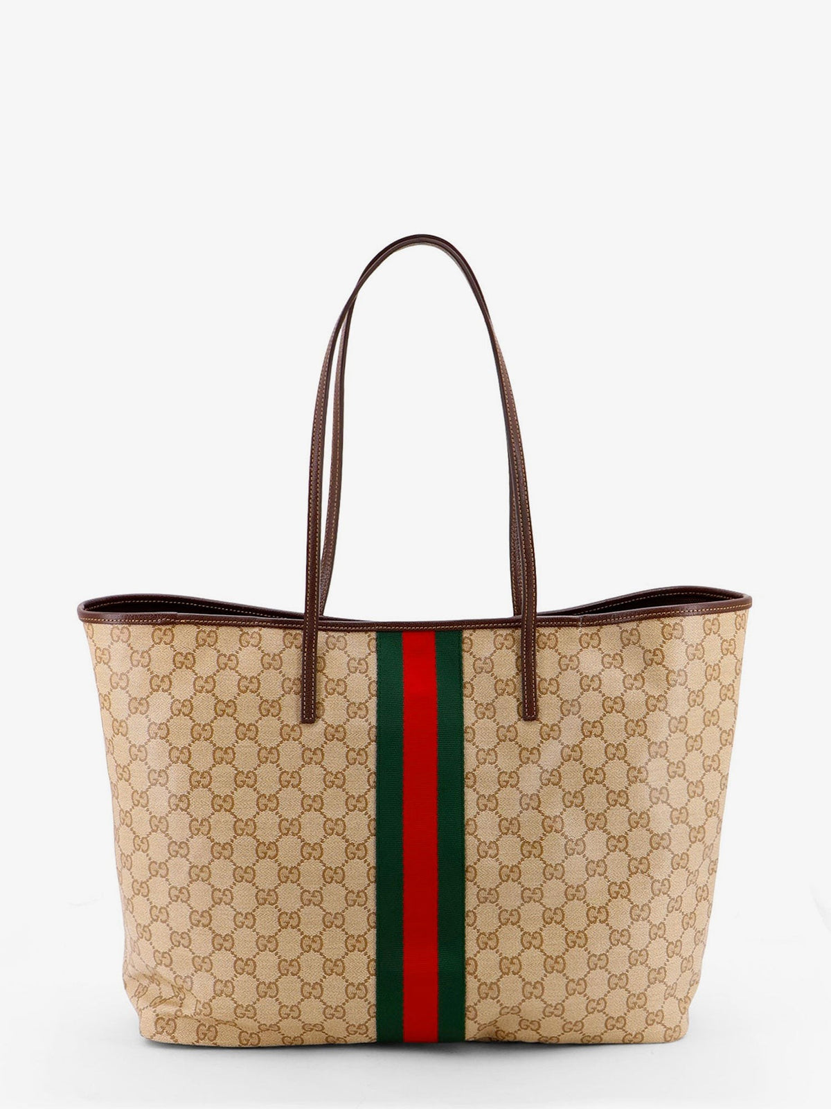 Tribeca coated canvas shopping bag with GG motif 2