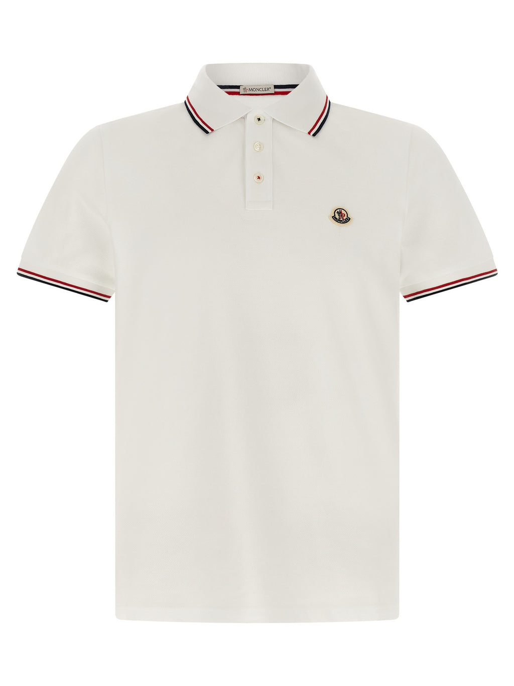 Tricolor trim polo shirt