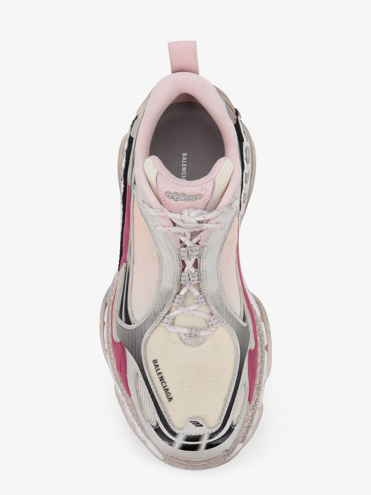 Triple S.2 Gandient sneakers in mesh and nylon with used effect 5