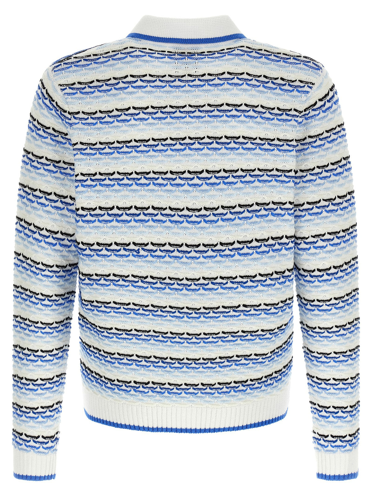 'Tuck Stitch Long Sleeve' polo shirt 2