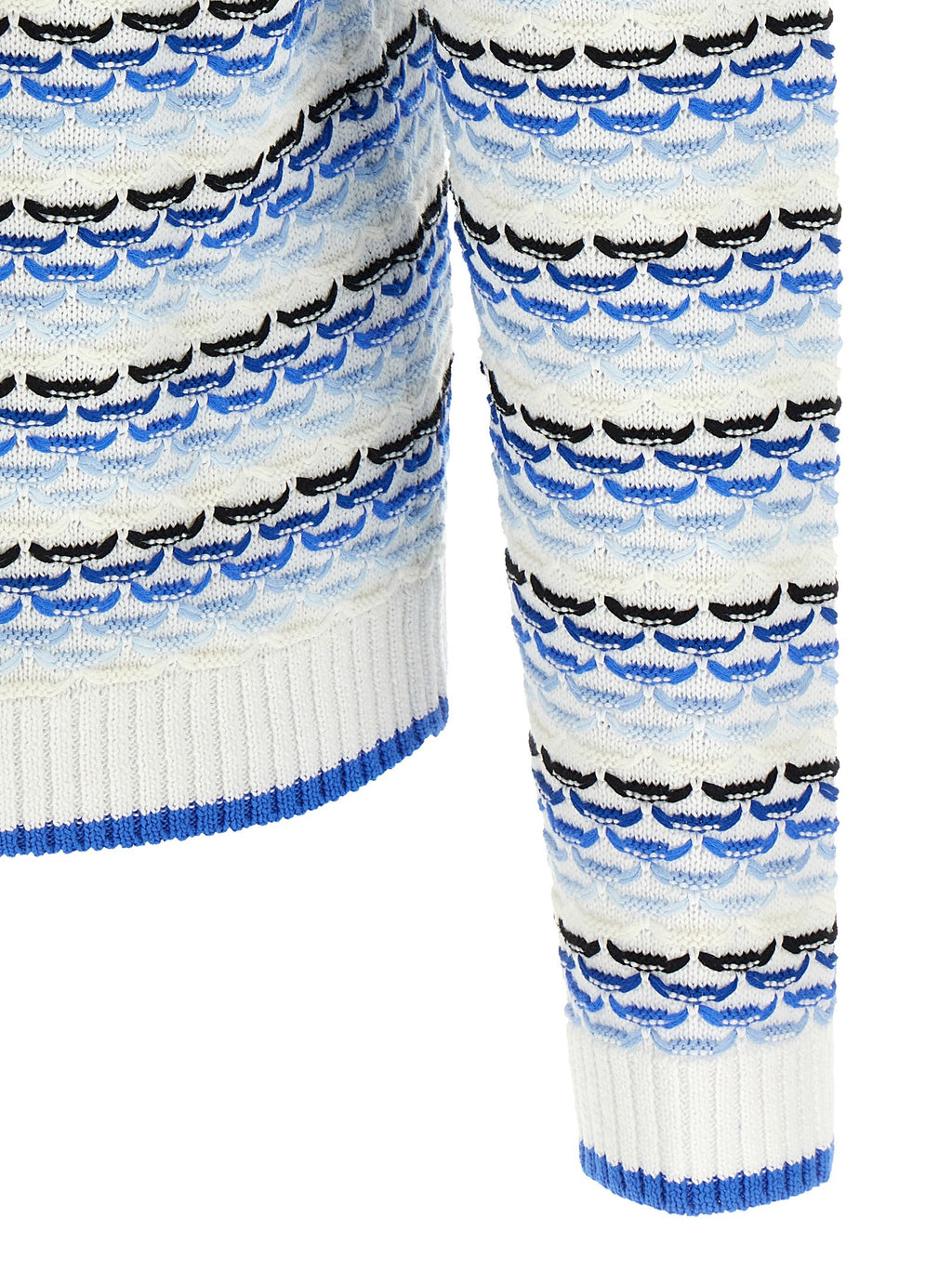 'Tuck Stitch Long Sleeve' polo shirt 4