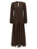Tulle plumetis dress