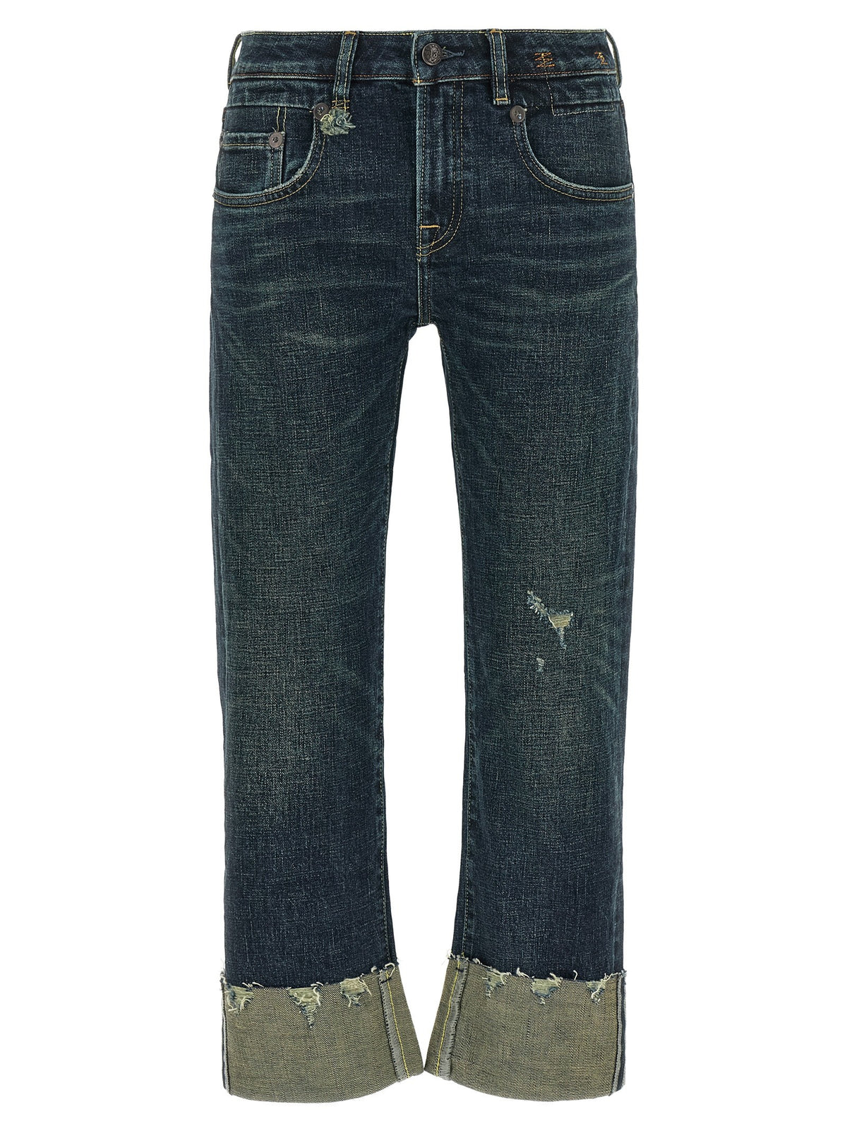 Turn up jeans