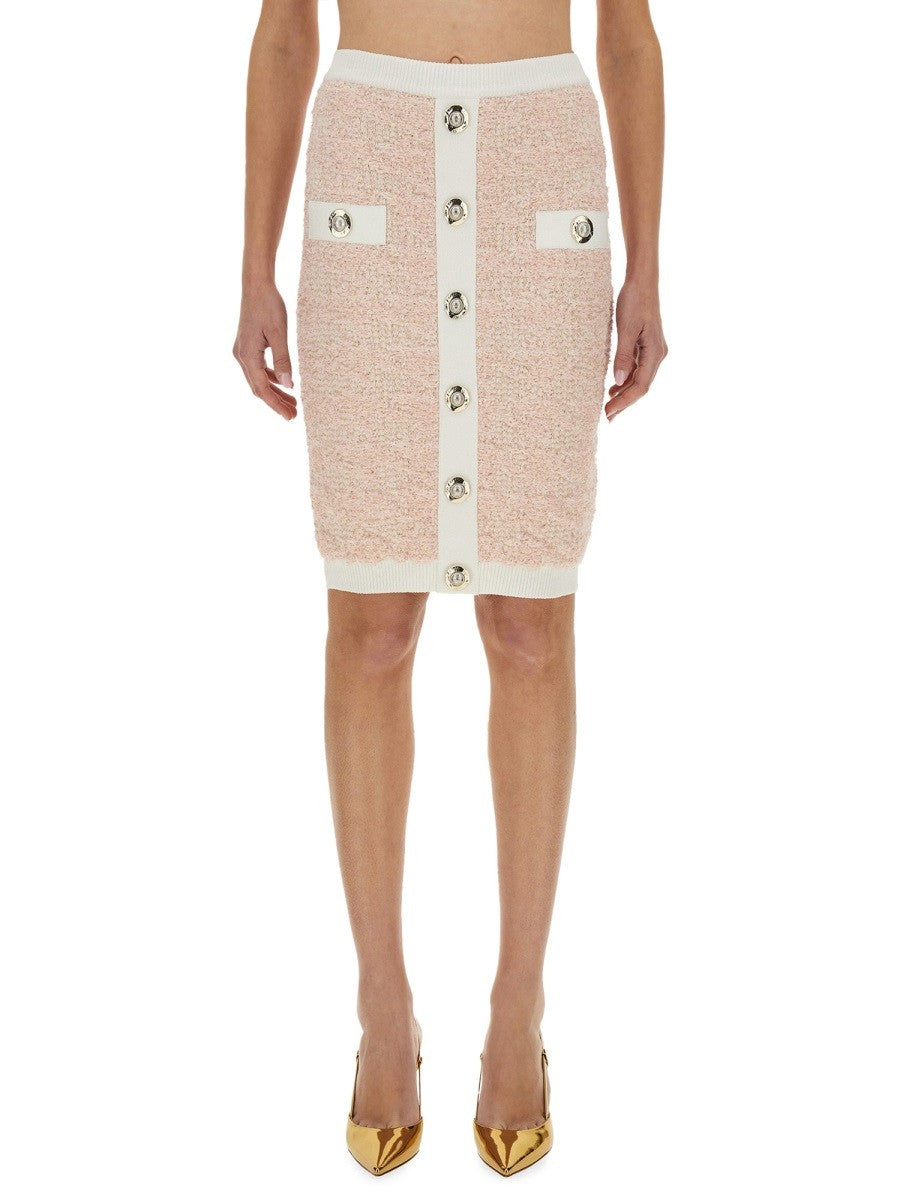 TWEED MIDI SKIRT