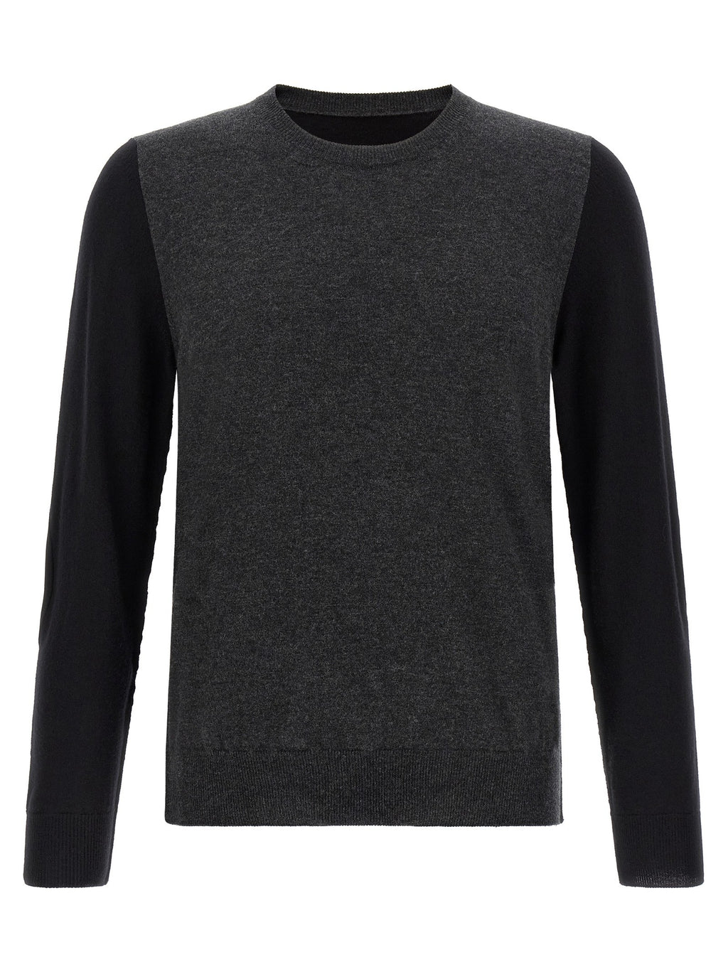 Two-tone wool sweater