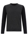 Two-tone wool sweater