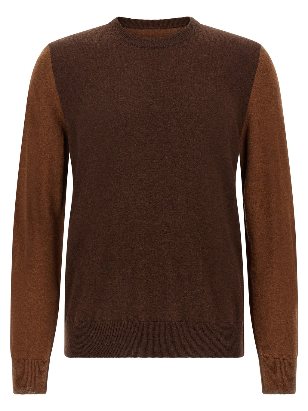 Two-tone wool sweater