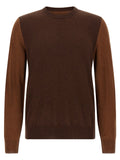 Two-tone wool sweater