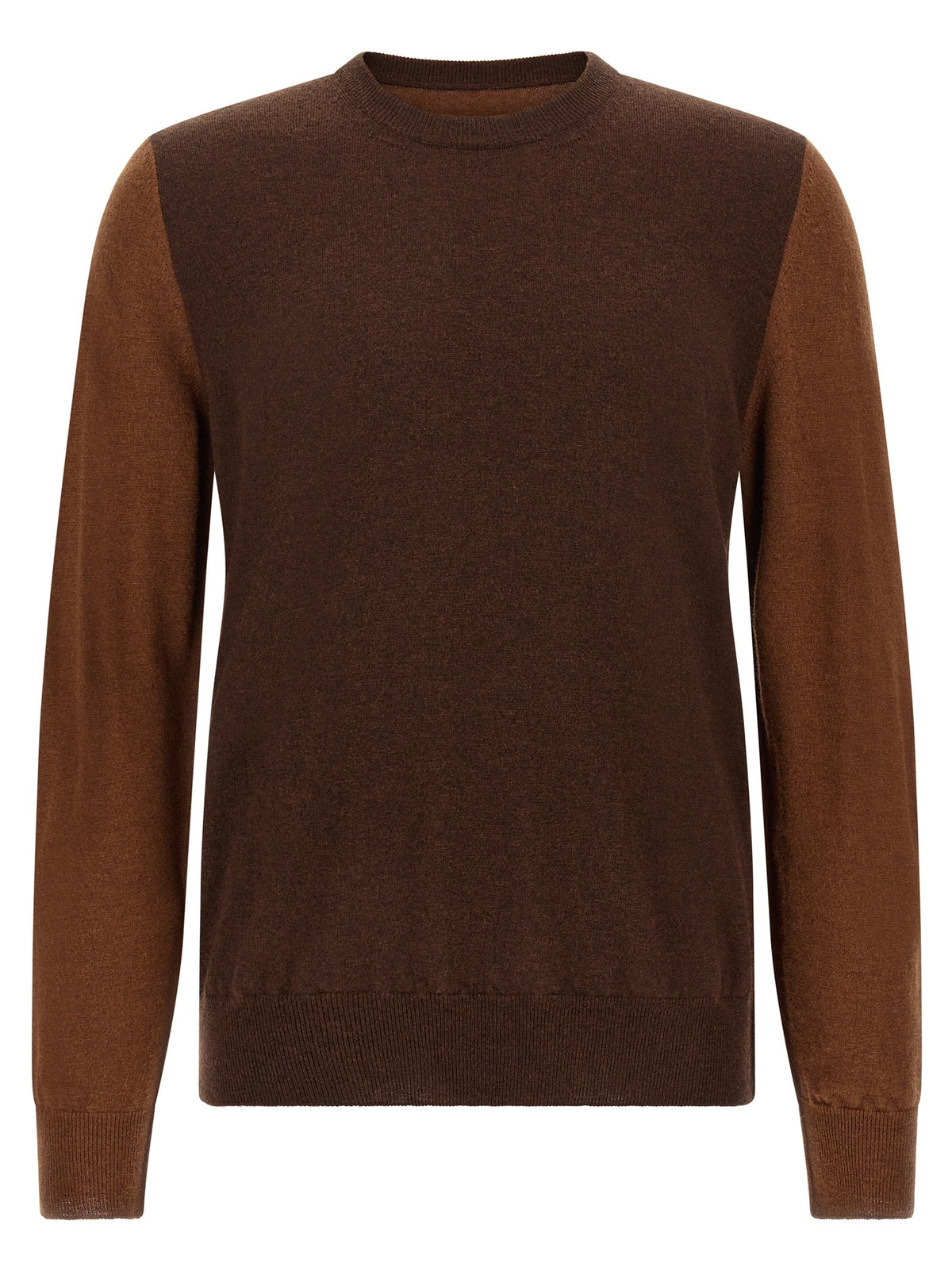 Two-tone wool sweater