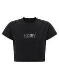 Upside-down print T-shirt