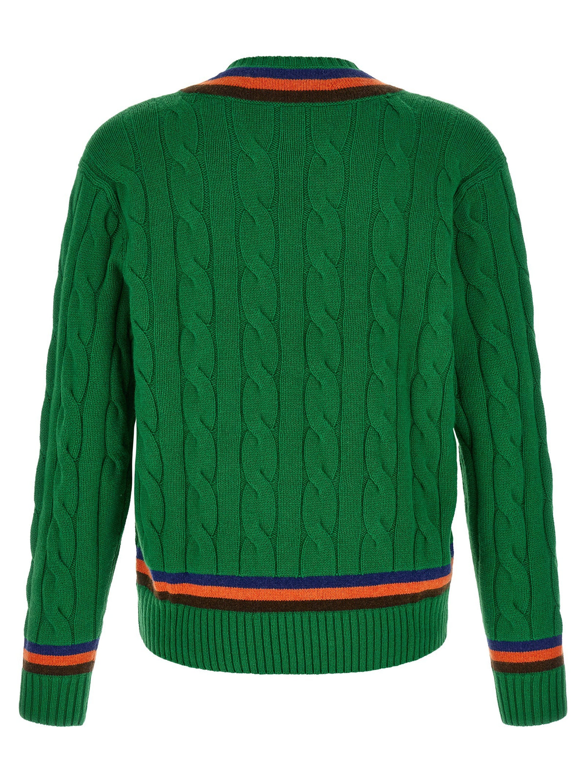 V-knit with cable pattern 2