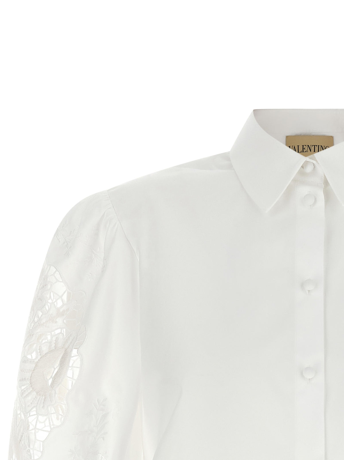 Valentino Garavani macramé insert shirt 3