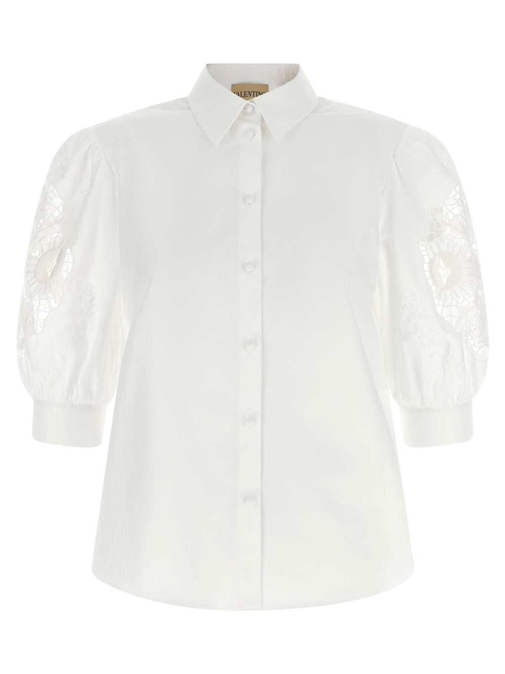 Valentino Garavani macramé insert shirt