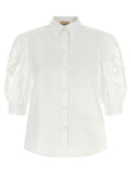 Valentino Garavani macramé insert shirt