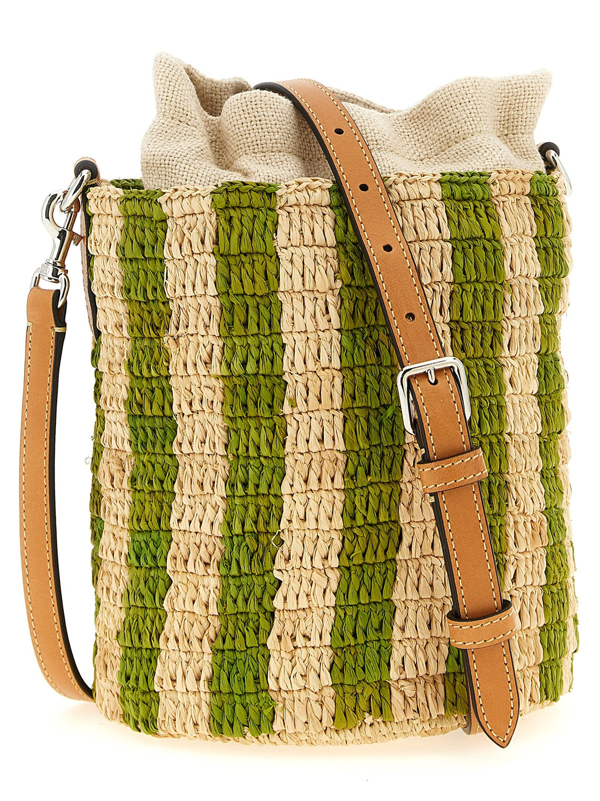 Valentino Garavani raffia small bucket bag 2