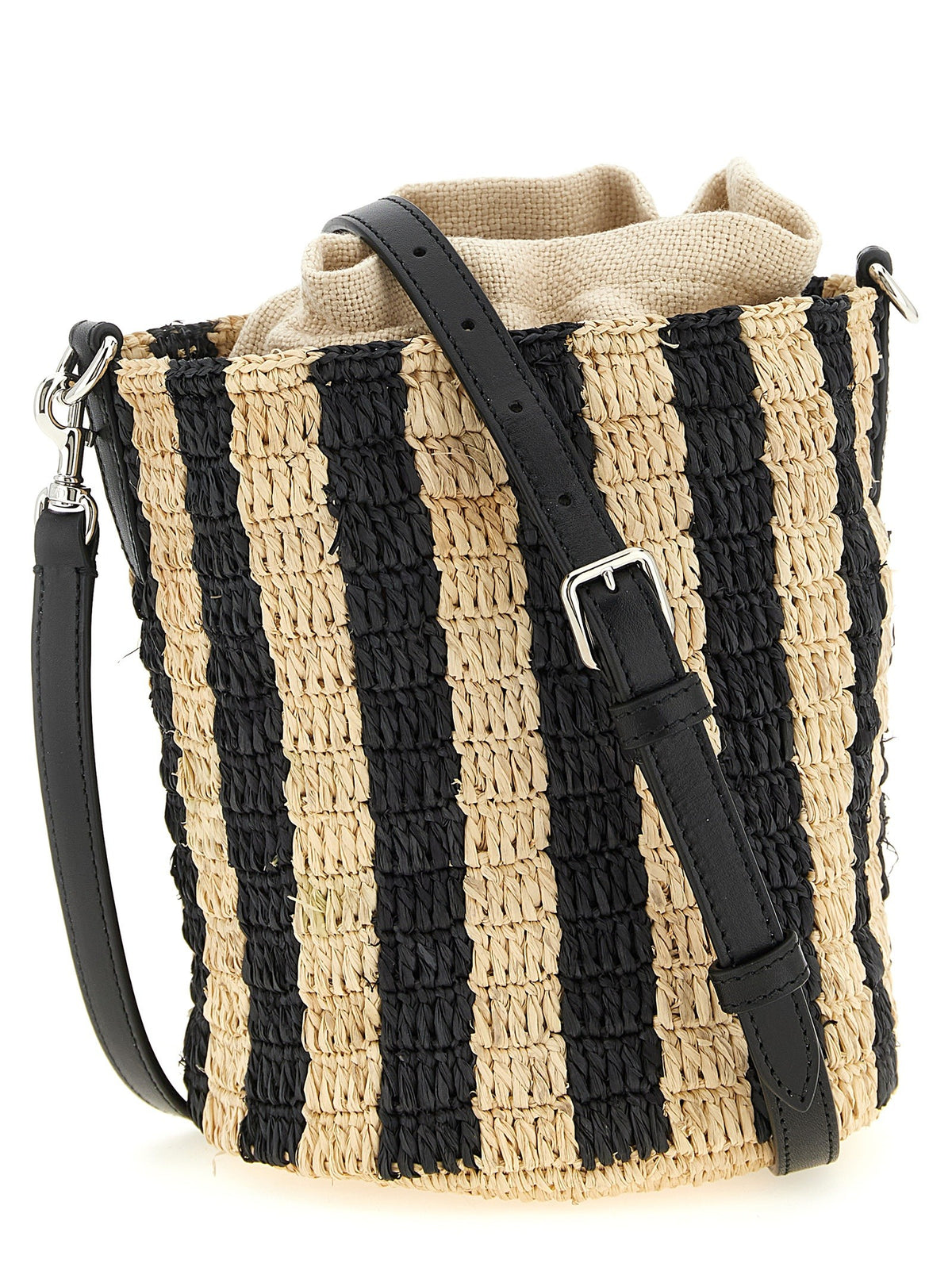 Valentino Garavani raffia small bucket bag 2