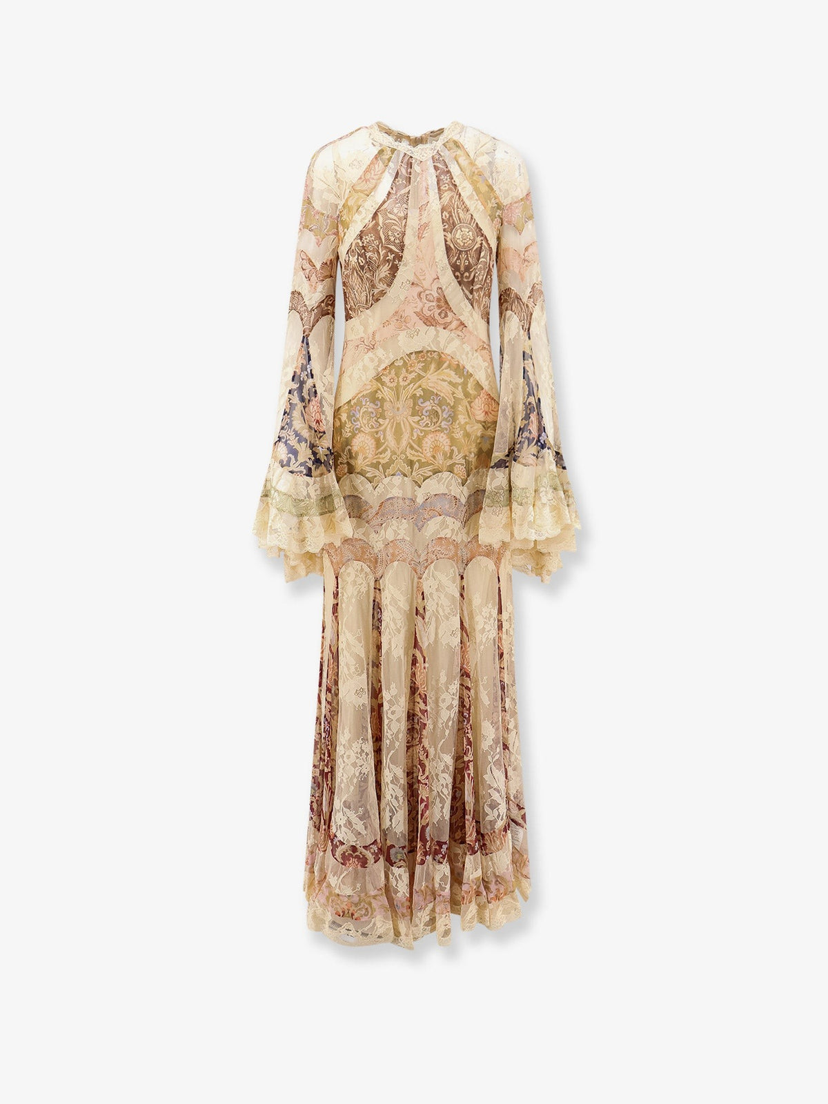 Valiant Panelled Gown silk dress