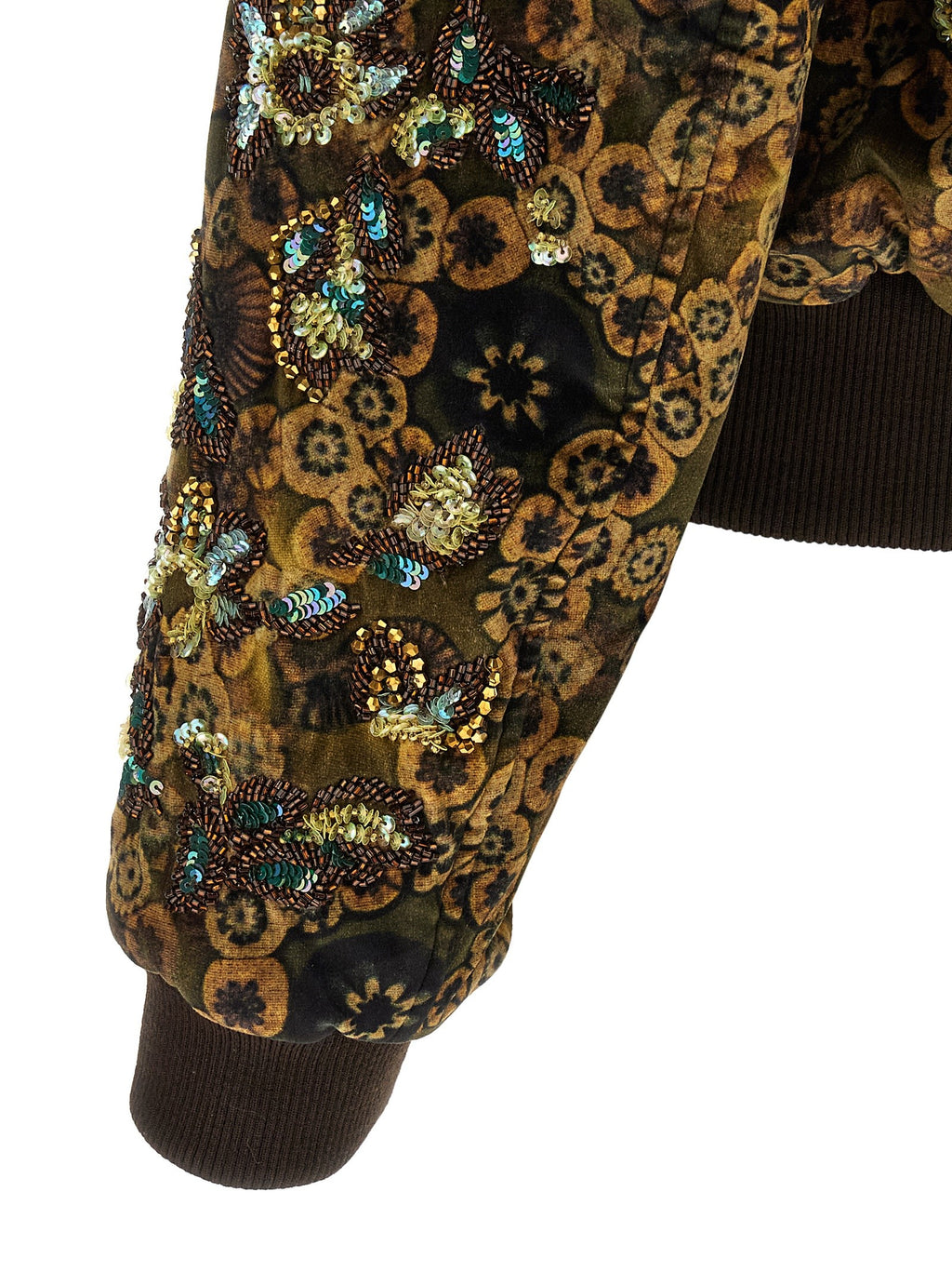 'Valtor' bomber jacket with embroideries and beads 4