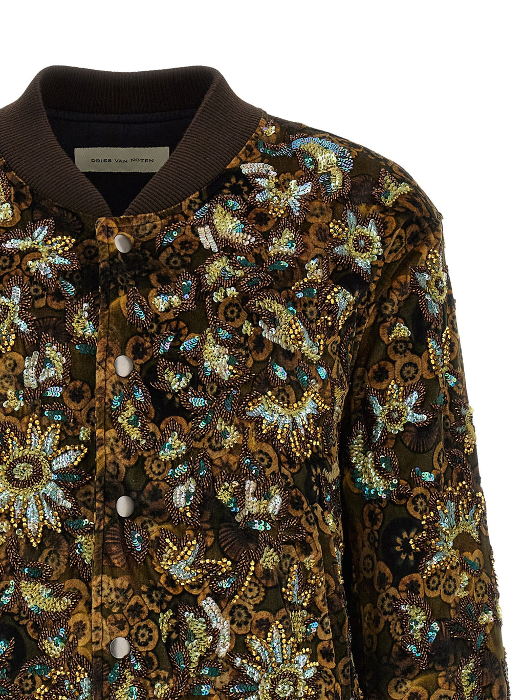 'Valtor' bomber jacket with embroideries and beads 3