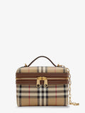 Vanity Mini coated canvas handbag with check motif