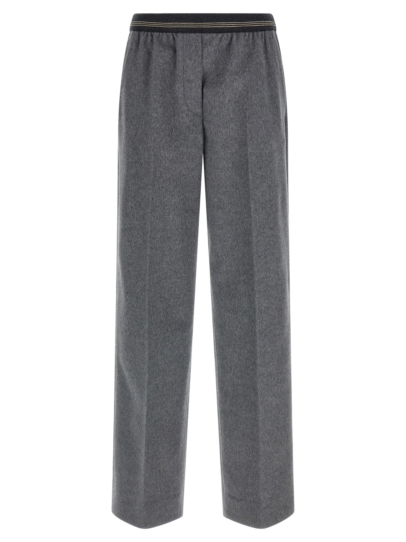 Velour wool pants