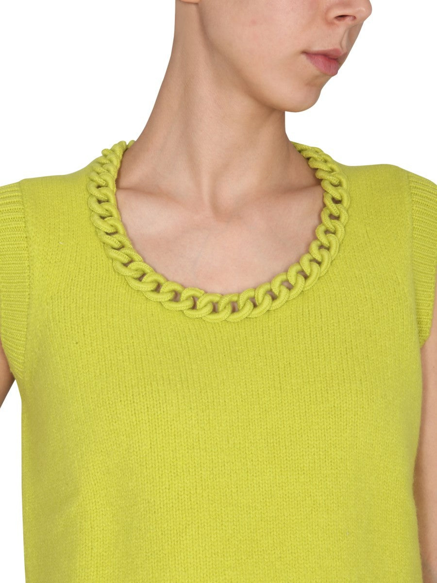 VEST WITH CROCHET CHAIN 4