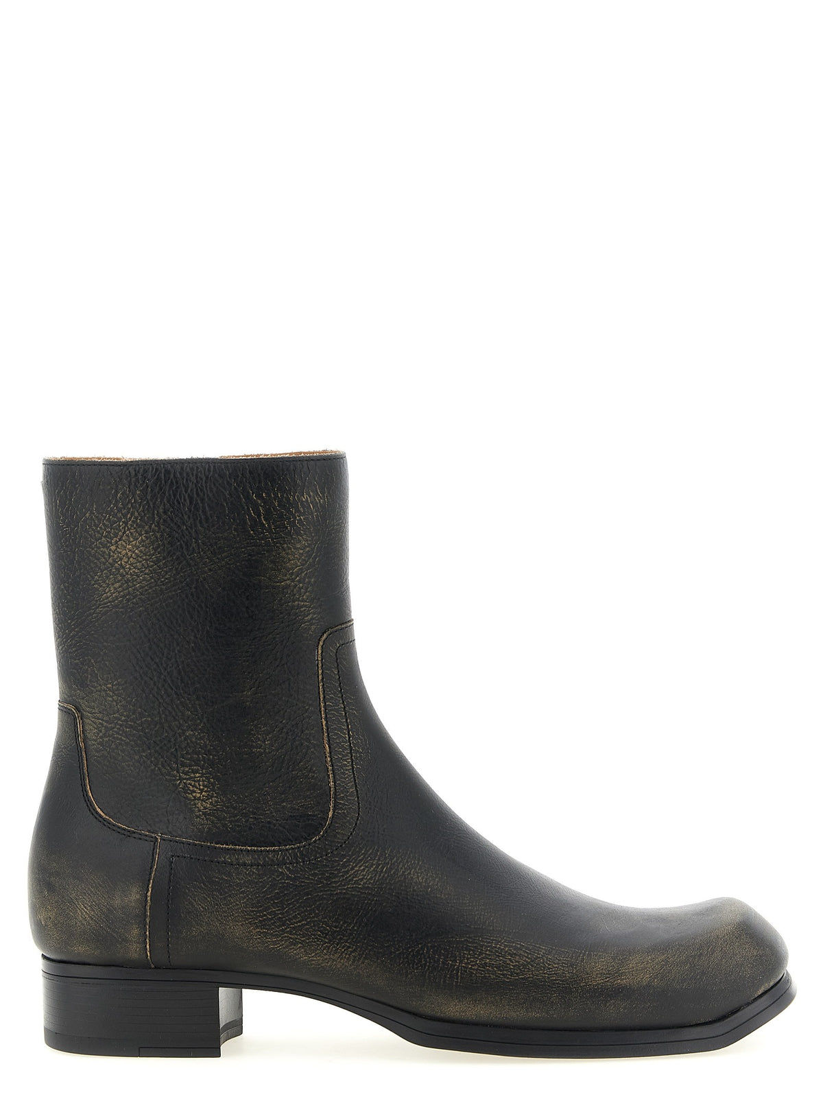 Vintage leather ankle boots