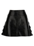 Vinyl miniskirt