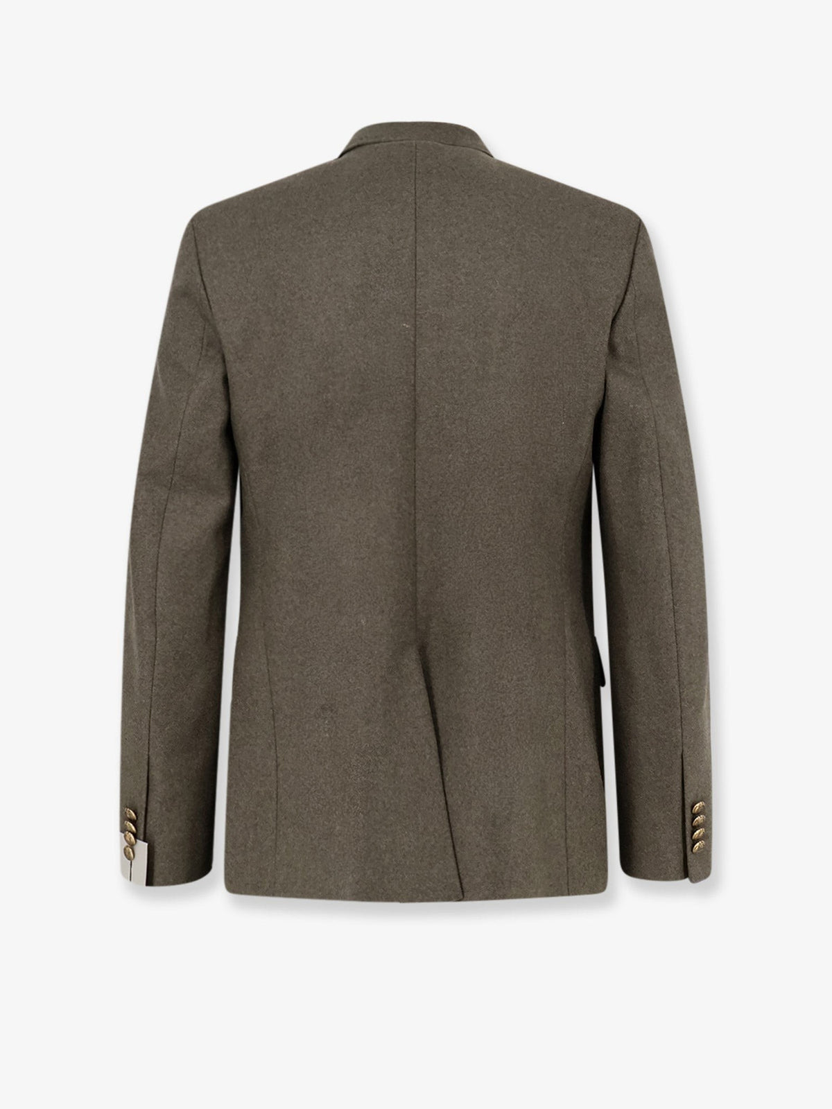 Virgin wool and cashmere flannel double-breasted blazer 2