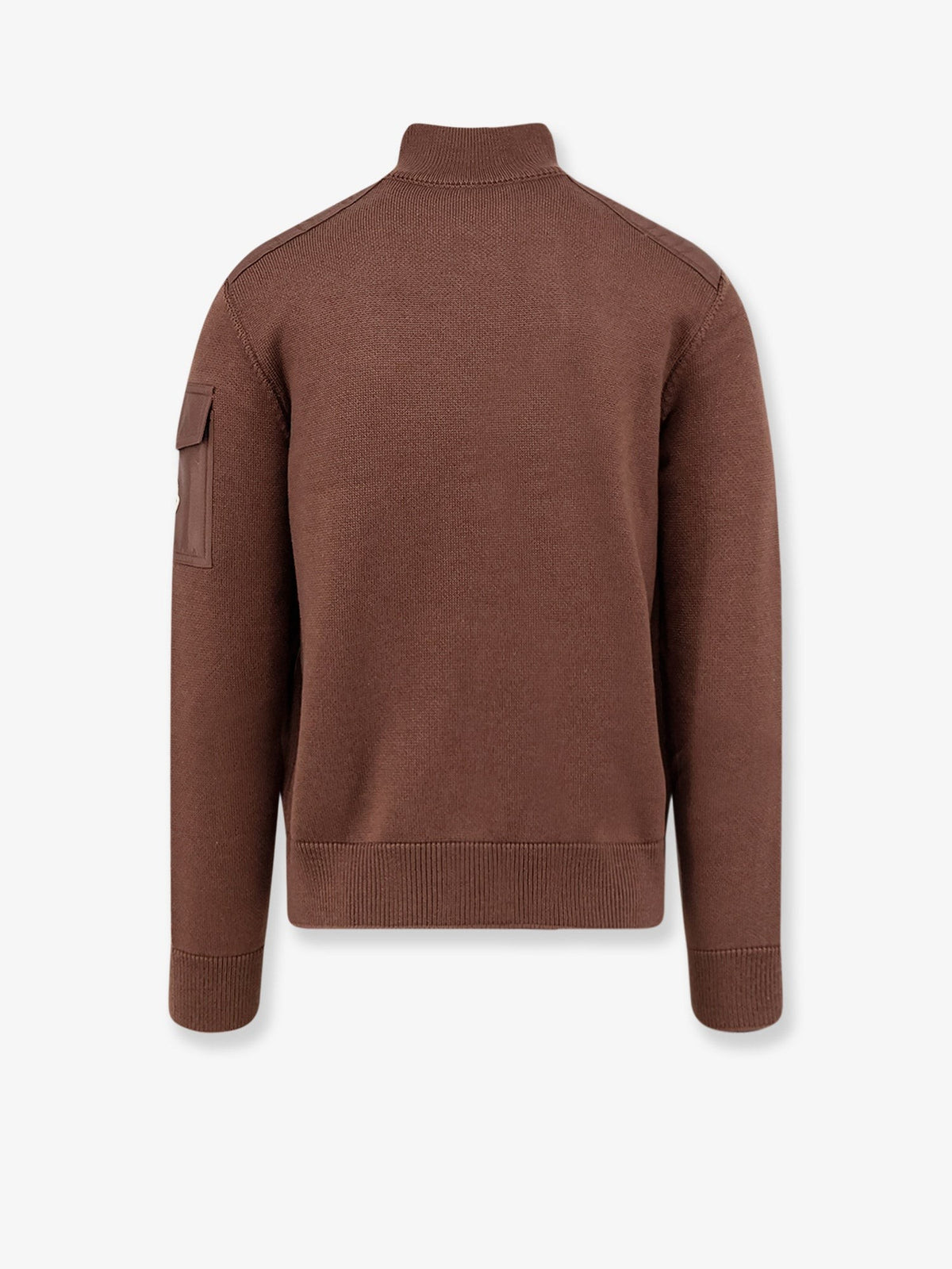 Virgin wool cardigan with Logo patch 2