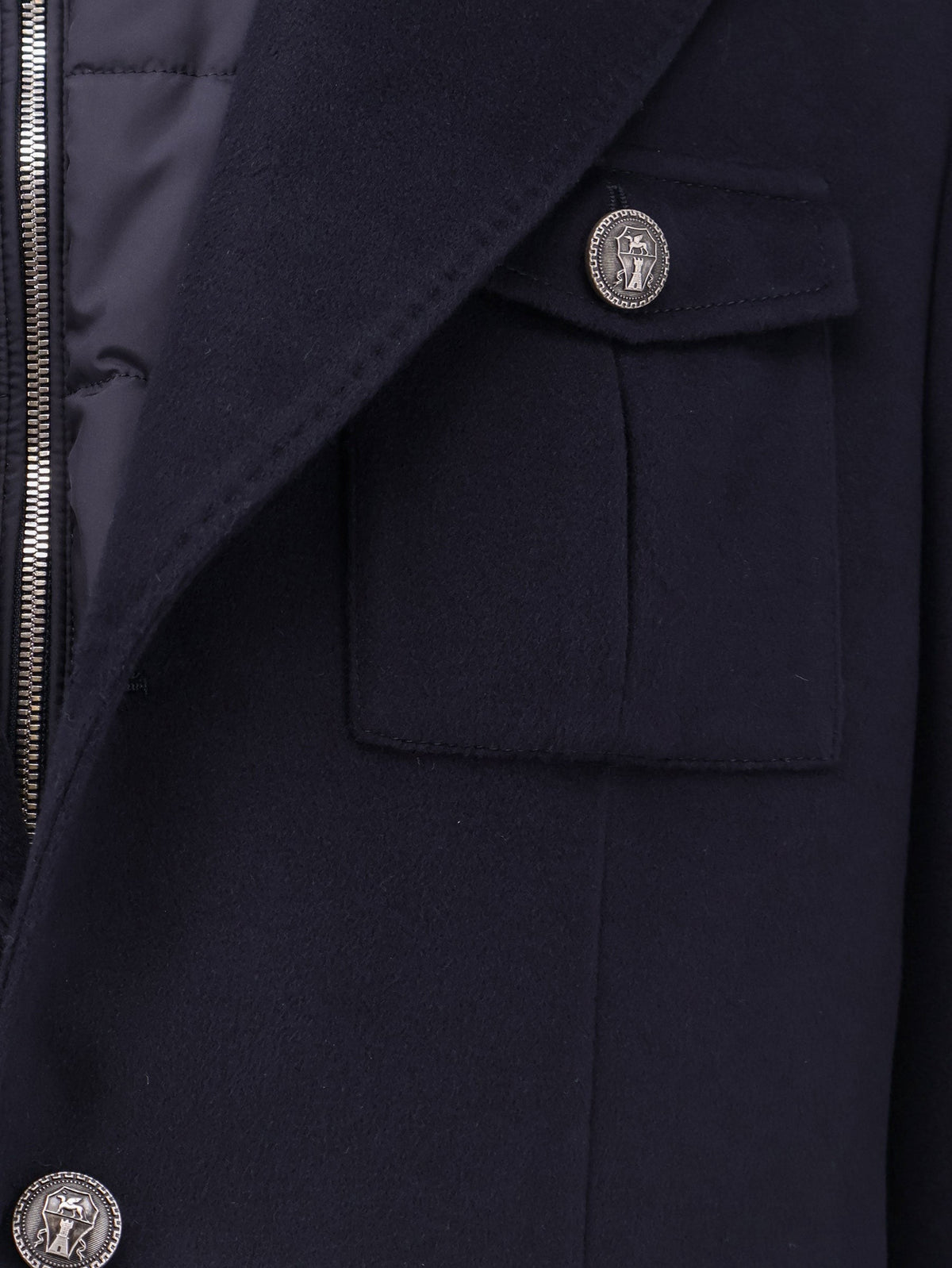 Virgin wool jacket with internal padded vest 3