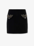 Virgin wool mini skirt