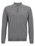 Virgin wool polo shirt