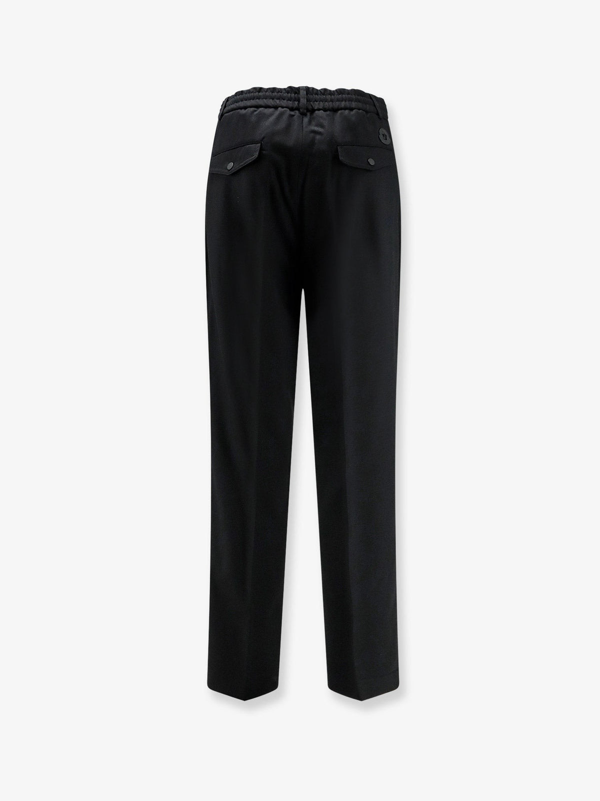 Virgin wool trousers with elastic and drawstring 2