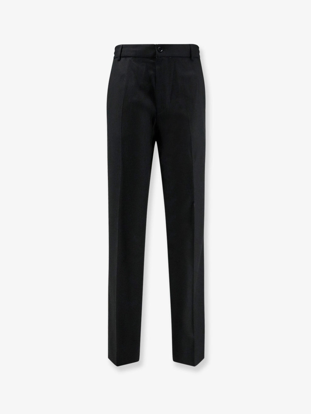 Virgin wool trousers with elastic and drawstring
