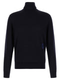 Virgin wool turtleneck sweater