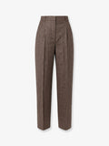 Viscose and certified wool trousers