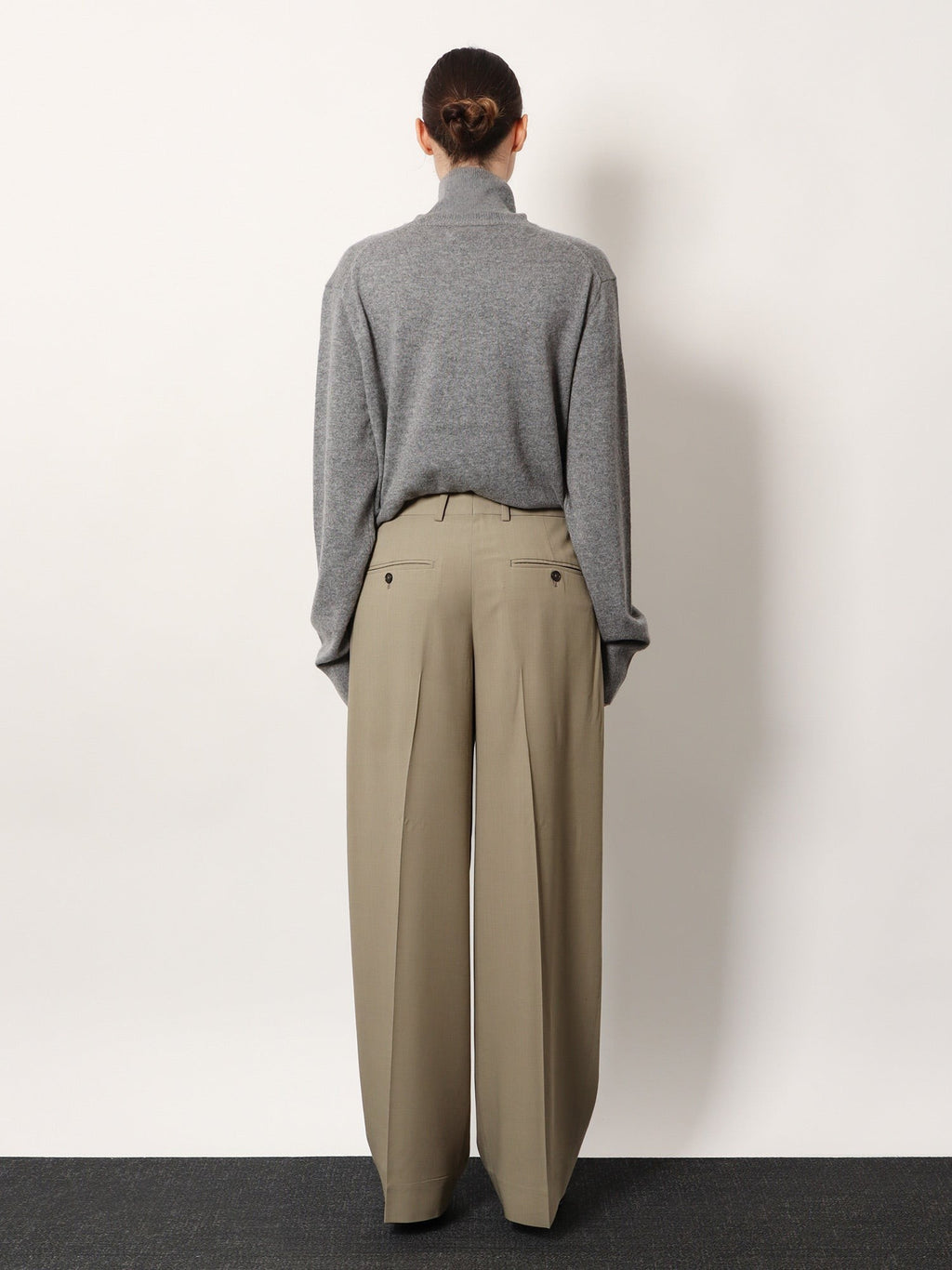 Viscose and wool trousers 3