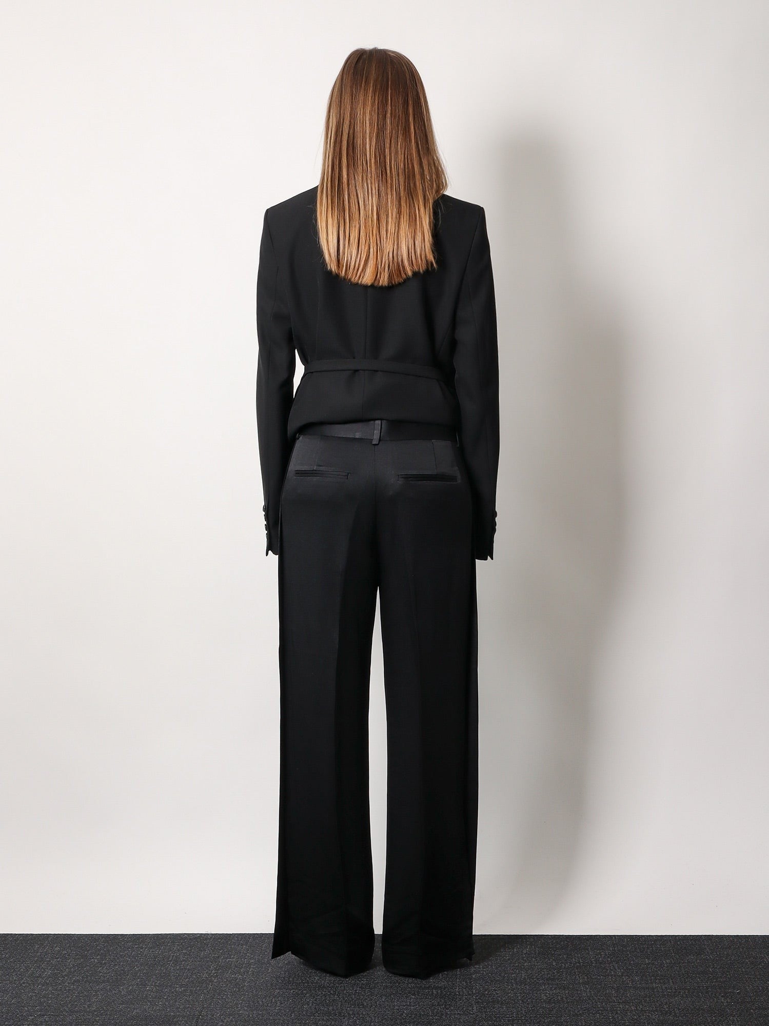 Viscose blend trouser with slits 3