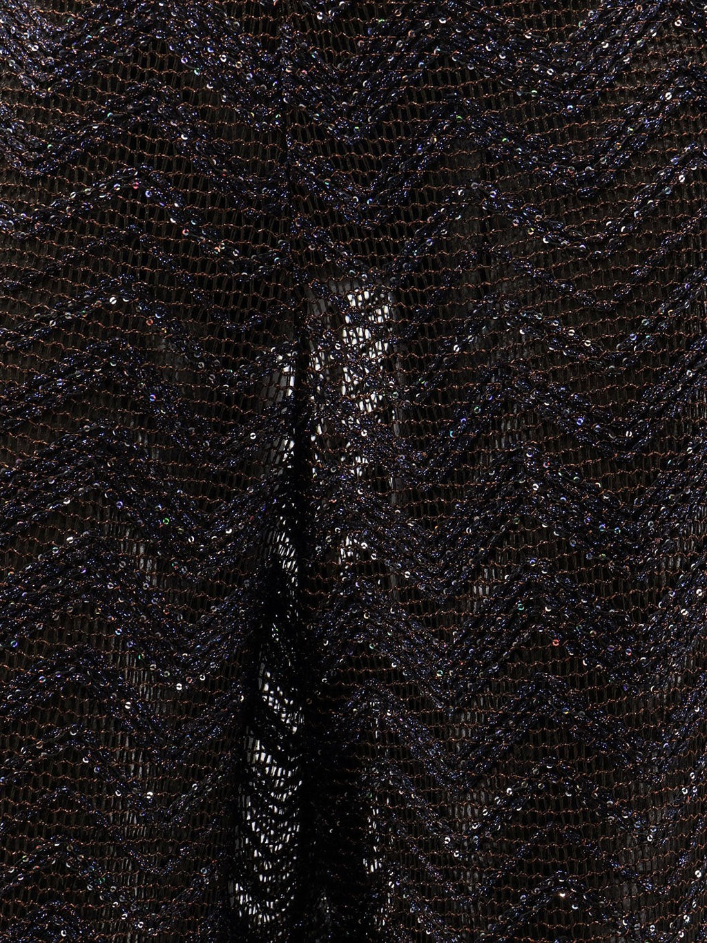 Viscose blend trousers with chevron pattern 3