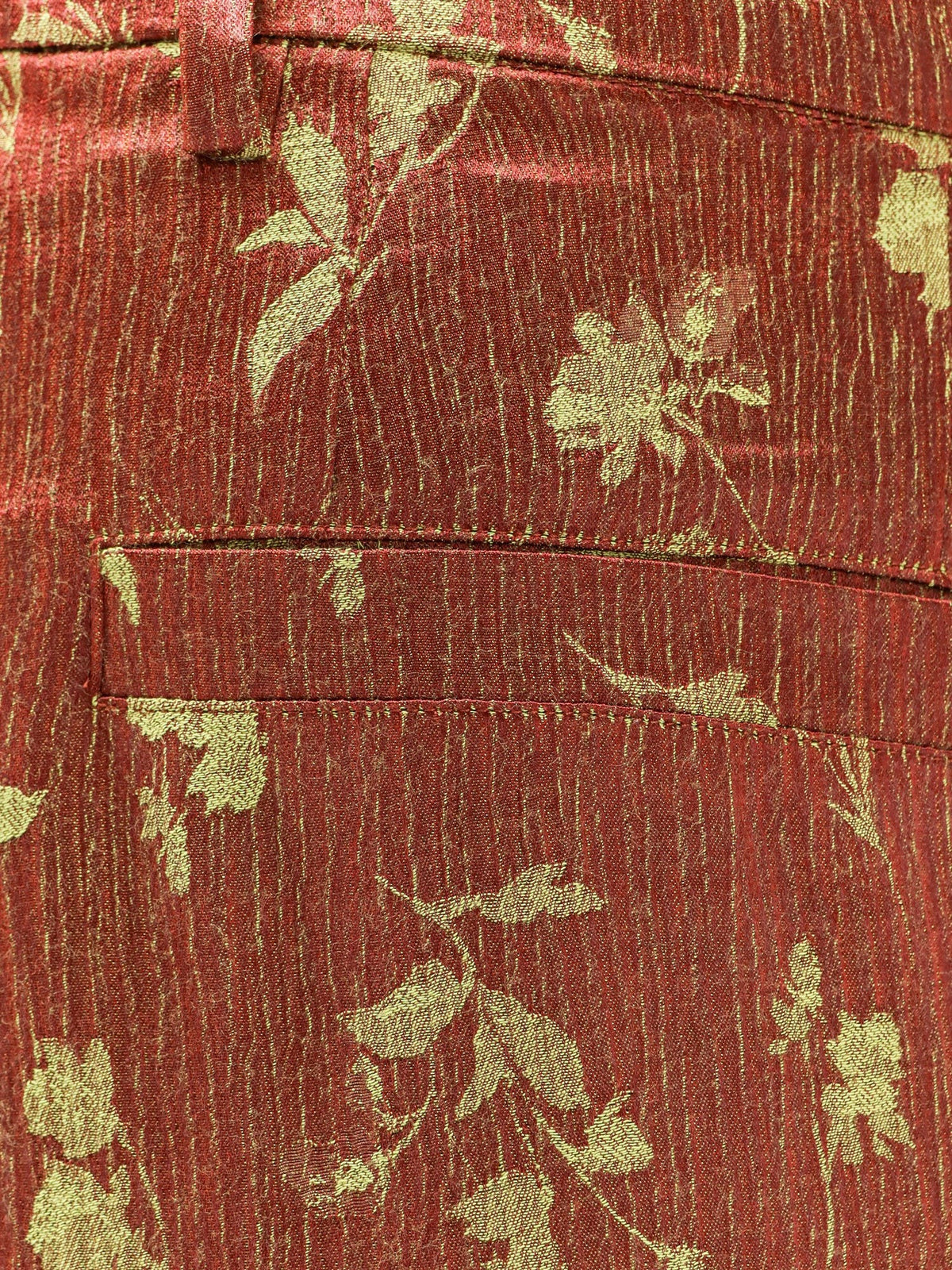 Viscose blend trousers with floral pattern 3