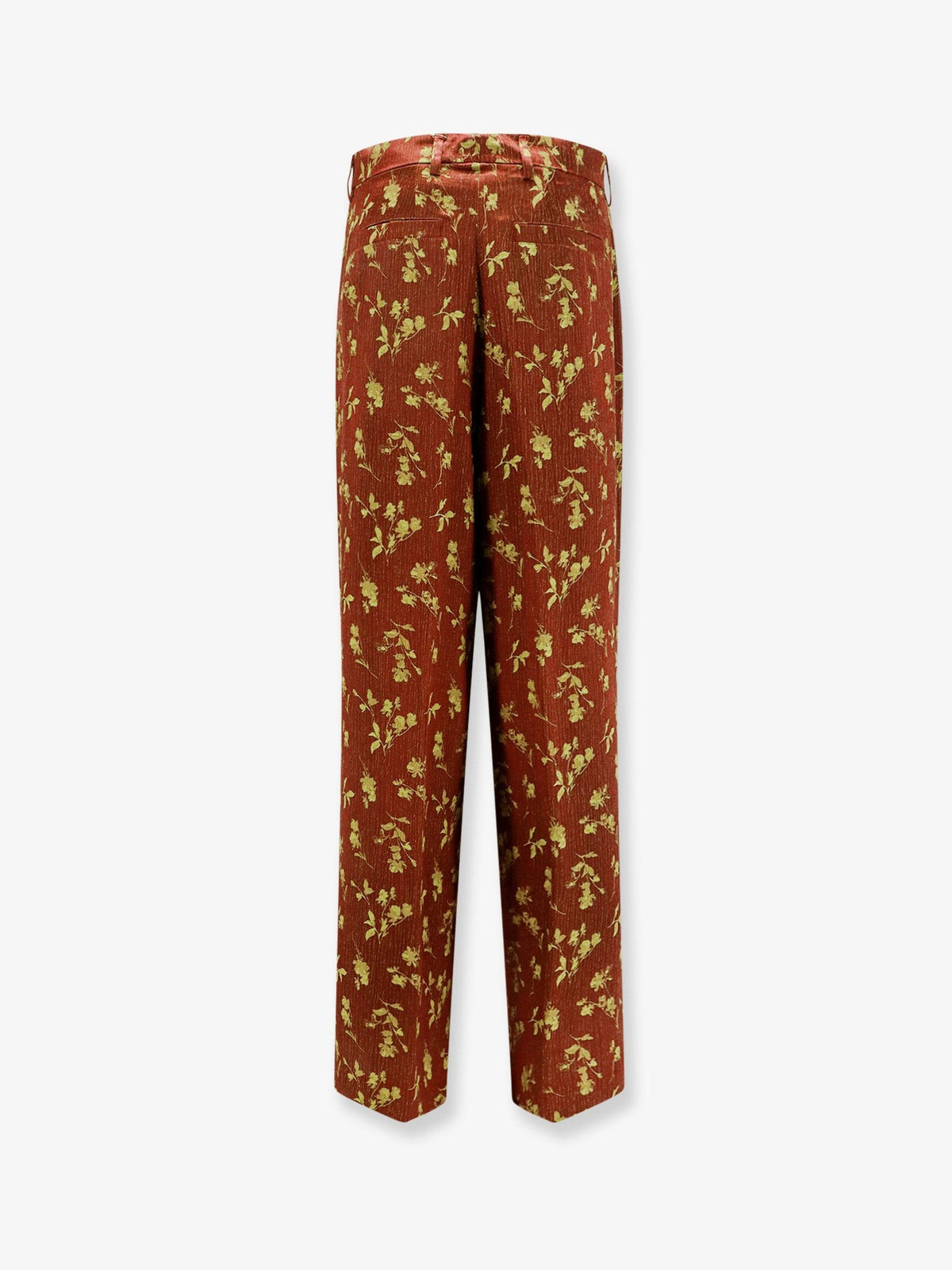 Viscose blend trousers with floral pattern 2