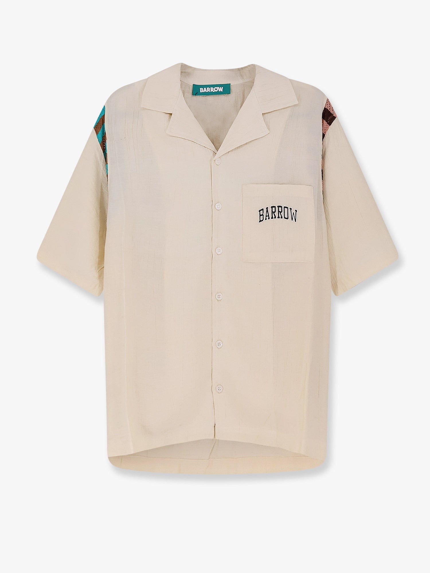 Viscose shirt with front logo print