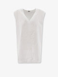 "Vissuto" oversize linen top