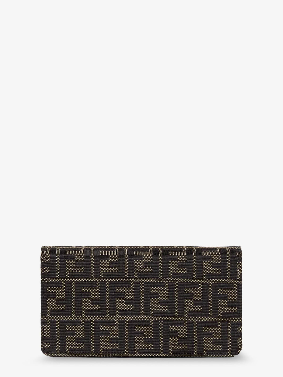 Wallet on Chain Tube FF Zucca fabric crossbody bag 2