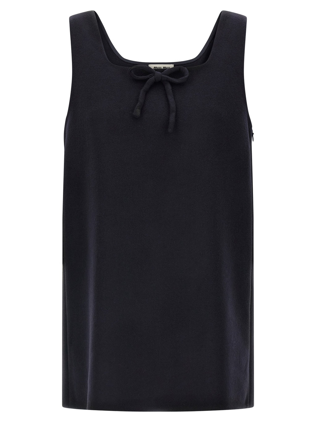 'Waxed Double Wool' dress