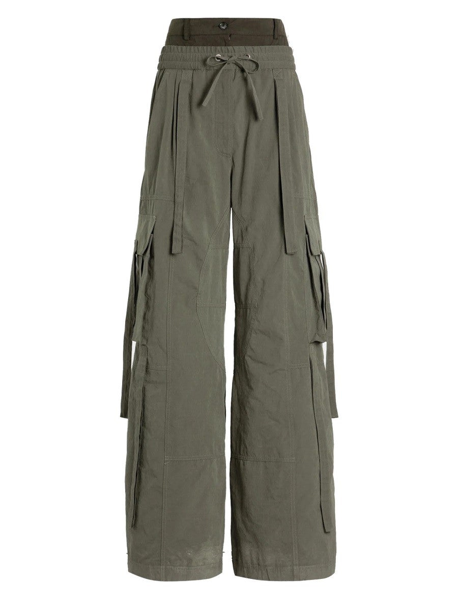 WAXED FAILLE PANTS