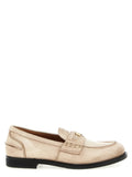 Waxed leather loafers